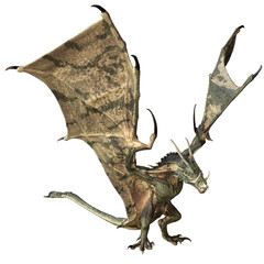 3D rendered fantasy dragon