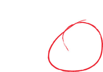 Highlight hand drawing different circles isolated on the background, Handwritten red circle. hand drawing different circles isolated on the transparent background, Handwritten red circle. 