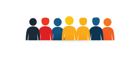 Obraz premium leader teamwork icon, vector style simple color