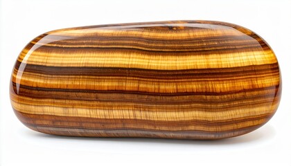 Polished Tiger's Eye Slab Showcasing Chatoyant Golden Bands and Natural Stone Texture