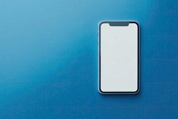 High Detail Visual of Blue and White Smartphone Mockup