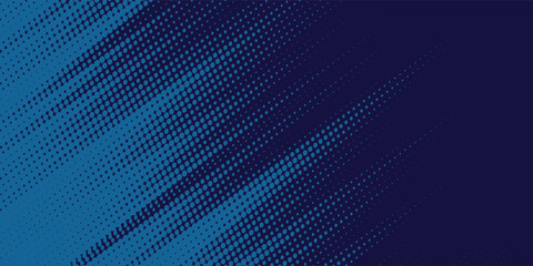 Dot blue wavy halftone background. Dot pop art sport style abstract modern