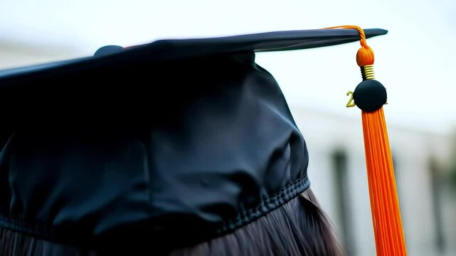 Graduate's Cap and Tassel Close Up