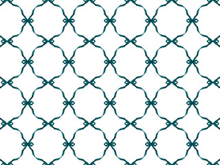 Fototapeta premium リボンネット2、柄、16青緑