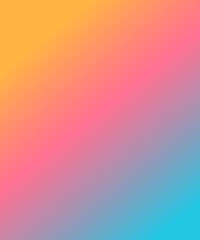Vibrant Gradient of Yellow, Pink, and Blue for Playful, Bright, and Modern Digital Art Design
