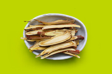 Liquorice root herbs, herbal slices © Bowonpat