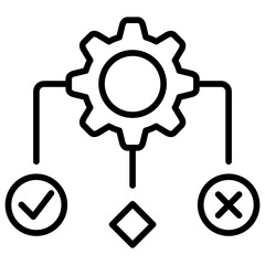 Testing Outline Icon