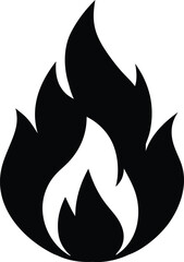 Fire flame icon, fire icon eps. outline and filled vector illustration. fire symbol Line art editable icon, EPS