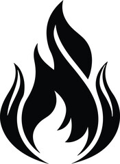 Fire flame icon, fire icon eps. outline and filled vector illustration. fire symbol Line art editable icon, EPS