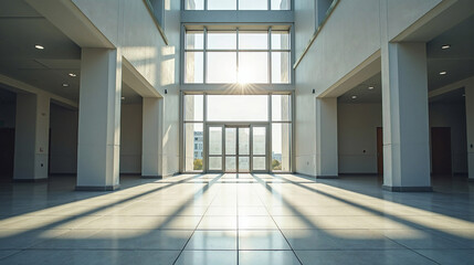 Spacious Atrium with Sunlight Streaming In
