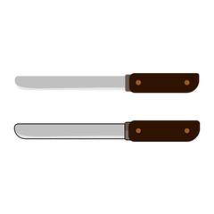 bread knife isolated on white