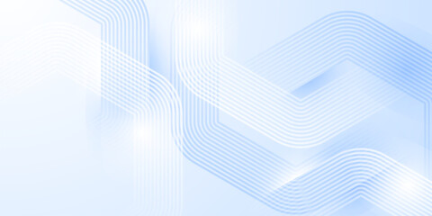 Abstract vector illustration of modern blue lines background.