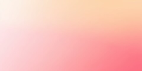 Color gradient background, abstract pastel rainbow. Light peach, pink and orange yellow color banner gradation texture, vector pink noise texture blur abstract background