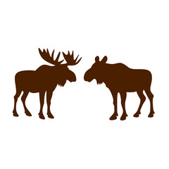 Moose silhouettes 
