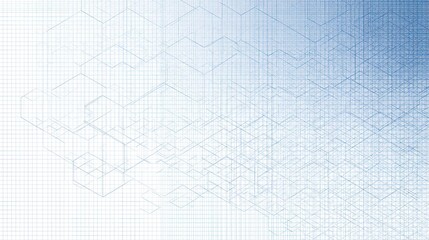 Minimalistic blue and white corporate background with geometric grid lines, clean space for text, professional modern design, soft tones, high resolution 4K, ultra detailed.