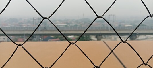 barbed wire fence