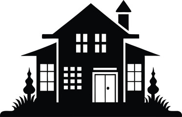 House silhouette collection. Home icon, House vector illustration