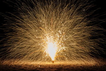 A series of long exposure fireworks captured during a quiet night at the beach. Playing with...