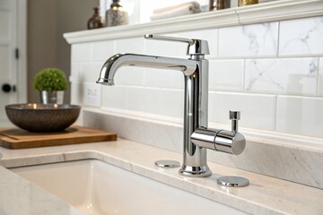 A display of two sinks with a sign that says Ideal Flushing