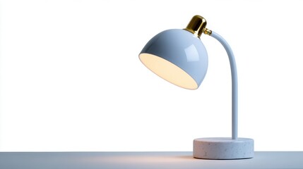 Modern desk lamp isolated on white background