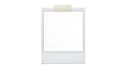 Composite frame for a Polaroid photo taped on