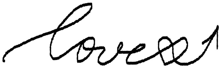 Hand drawn love. Hand drawn love icon. Hand drawn love vector.