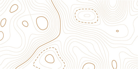 Abstract Topographic Map Background with White Contour Lines Vector Design for Web and Print  