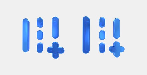 add road 3D icon on isolate white background