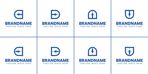 Letter C D U N Snake Logo, symbolizing agility, transformation, and dynamic energy