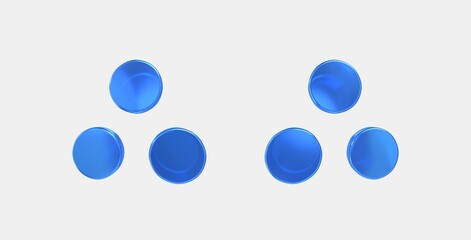 atr 3D icon on isolate white background