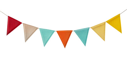 Triangle flag garland