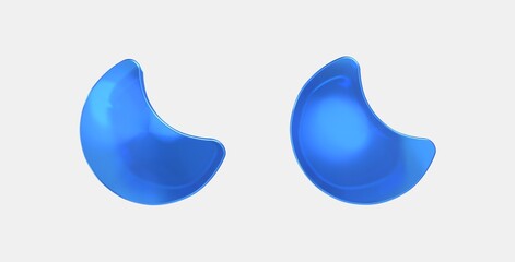 bedtime 3D icon on isolate white background