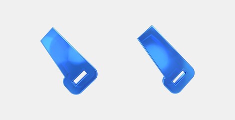 carpenter 3D icon on isolate white background