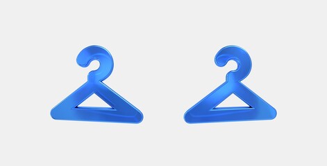 checkroom 3D icon on isolate white background