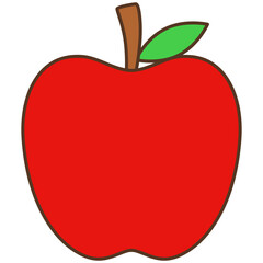 red apple icon vector illustration