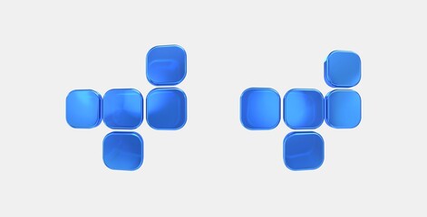 crossword 3D icon on isolate white background