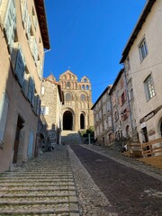 narrow street in the old town of dubrovnik croatia