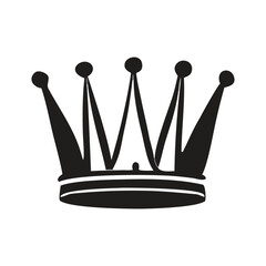 Vactor Crown Flat Design Royal crown gold & black and white Classic crown