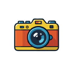 Retro Style Camera Shutter Icon - Creative Technology Vector