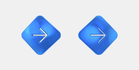 directions alt 3D icon on isolate white background