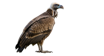 Griffon vulture standing isolated PNG with Transparent Background