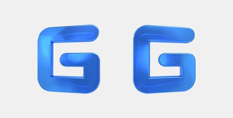 g mobiledata 3D icon on isolate white background