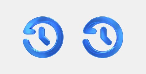 history 3D icon on isolate white background