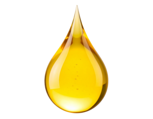 A oil drop isolated on transparent background. PNG.