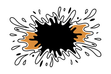 vector illustration of a splash of paint