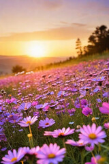 Obraz premium flower field