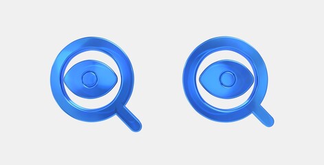 mystery 3D icon on isolate white background