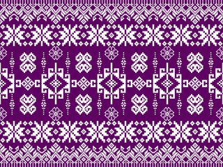 Oriental ethnic geometric traditional art patterns. Tribal embroidery style. Design for ethnic backgrounds, wallpapers, clothing, wrapping, fabric, elements, sarong. Vector illustration.