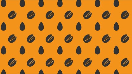 Vector dry fruits pattern design multicoloured