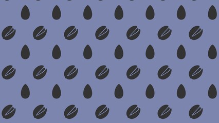 Vector dry fruits pattern design multicoloured